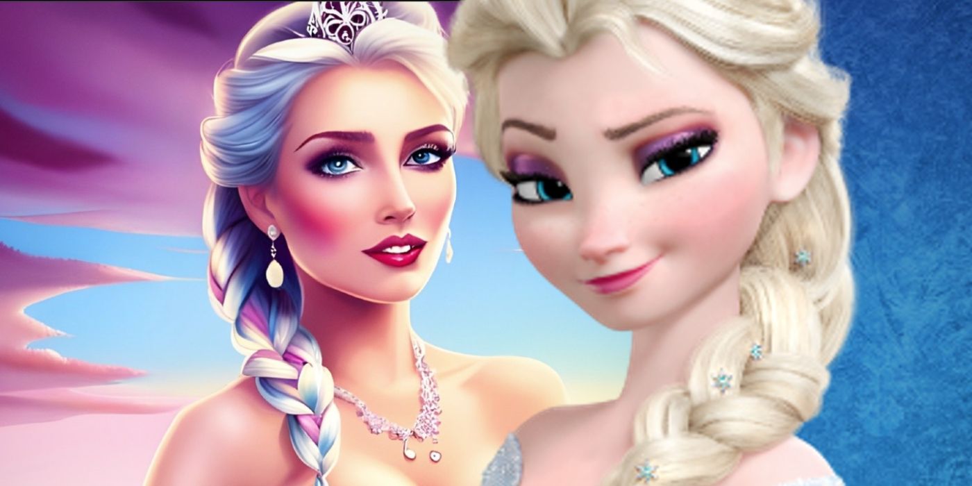 Elsa Comes to Life in a Stunning Hand-Drawn Disney Inspired Masterpiece