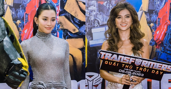 Tiểu Vy và Kim Tuyến tỏa sáng cùng dàn sao thế giới trên thảm đỏ Transformers