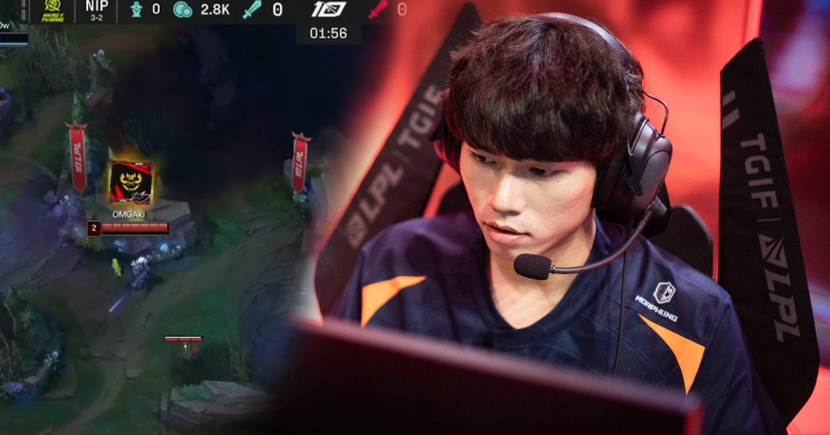 Tuyển thủ LPL của GAM bị 'nhá' logo liên tục, lý do đằng sau gợi cảm xúc khó tin