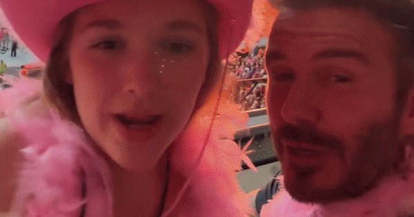 David Beckham chiều chuộng con gái út hết mực, chia sẻ cùng fan hâm mộ