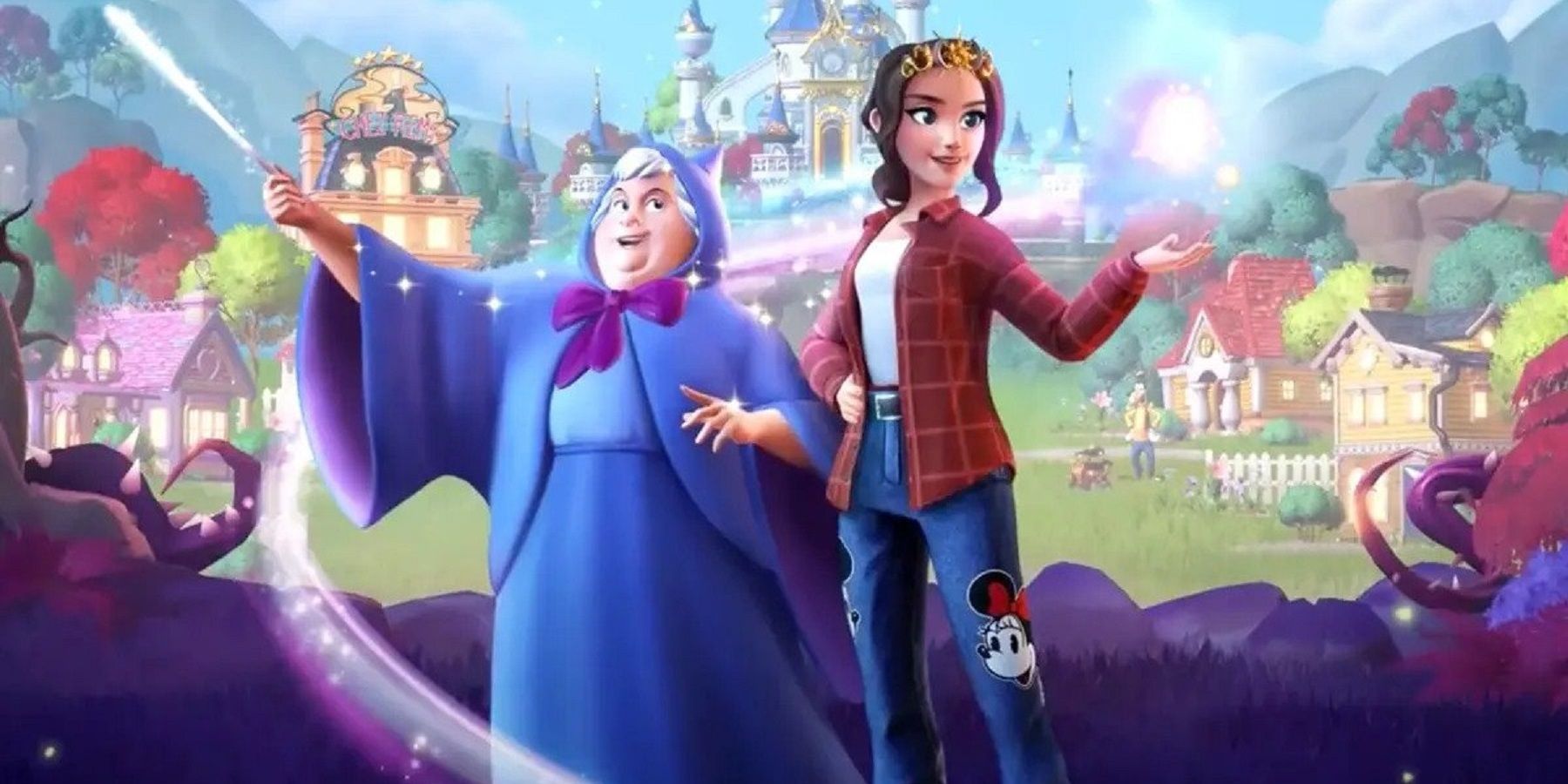 Unveiling the Enchanting Encounter: Astonishing Disney Dreamlight Valley Adventure with a Mystical Merlin-Fairy Godmother Mashup!