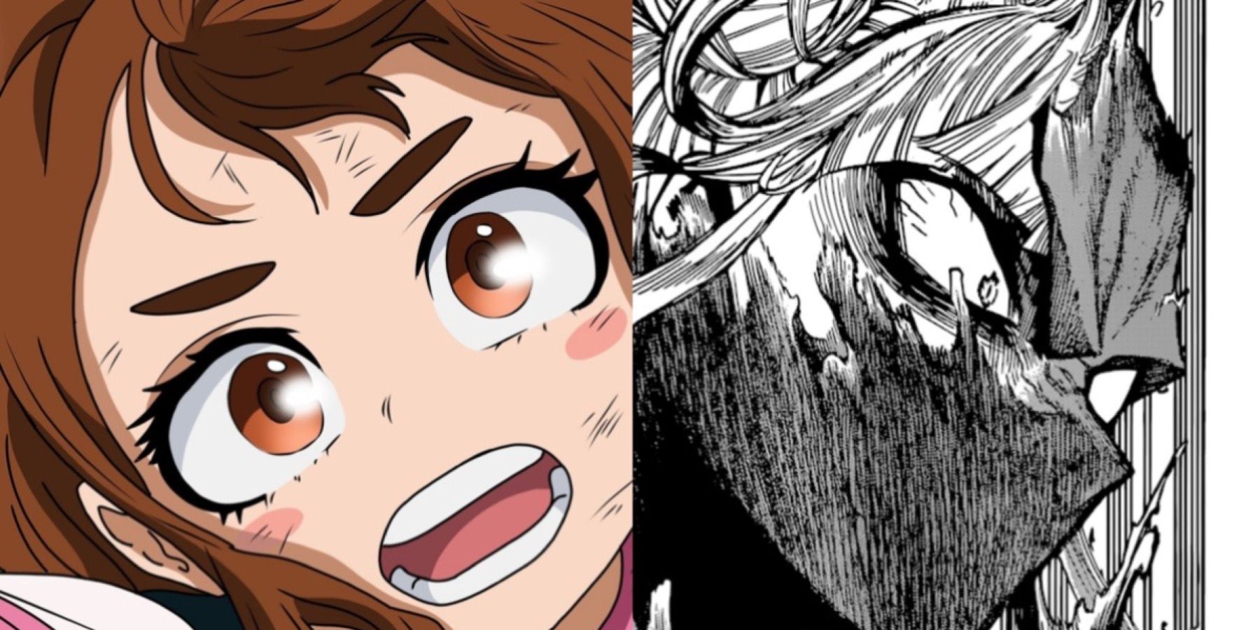 Tensions escalate as Toga and Uraraka clash in an intense battle in chapter...