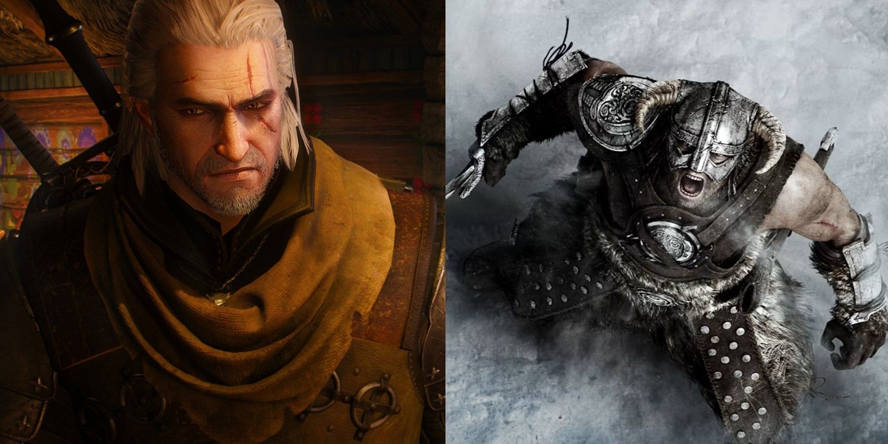 Epic Clash: Geralt of Rivia vs Dragonborn - Who Will Triumph?