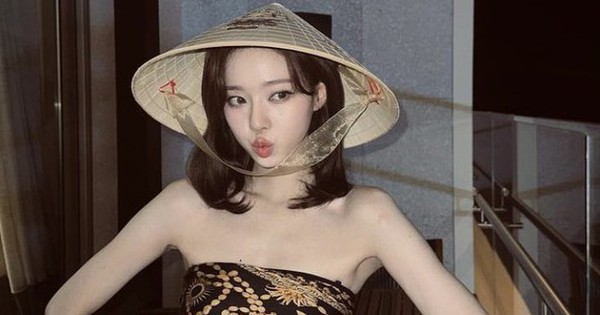 Ảnh chụp cùng nón lá Việt Nam của Winter (aespa)
