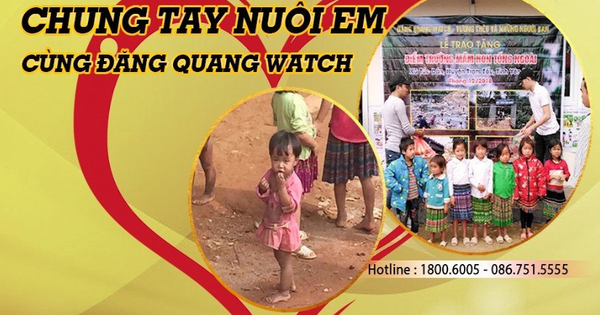 Người hùng Đăng Quang Watch lan tỏa nghĩa tình đến trẻ em vùng cao