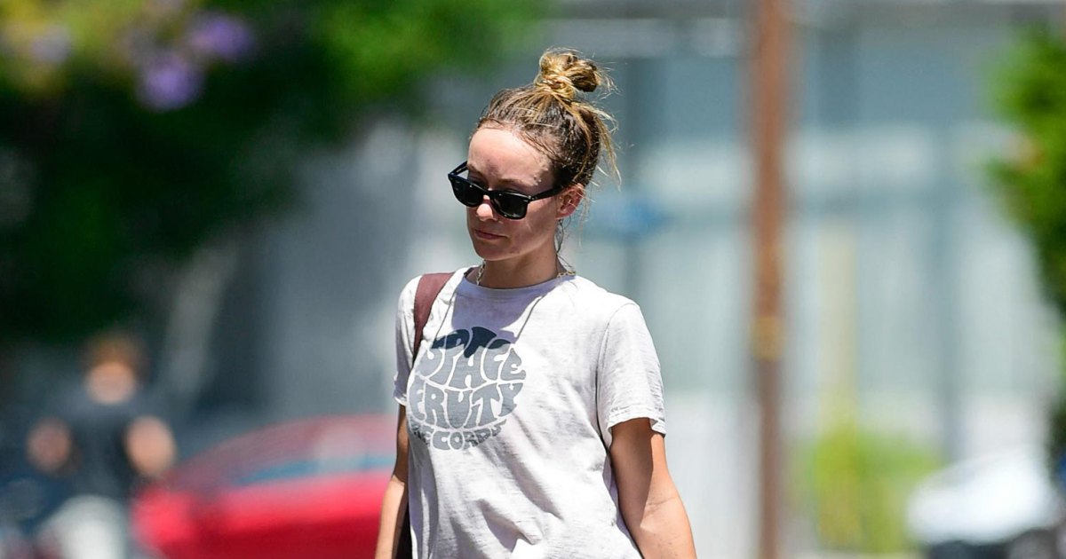 Harry Styles and Olivia Wilde Wear Matching Outfits in Distressed