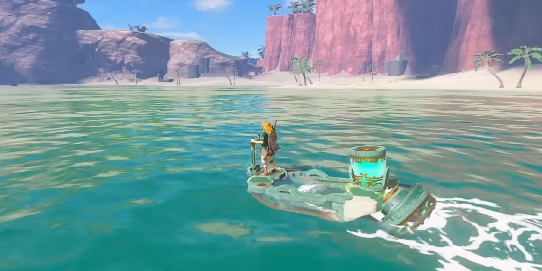 Unleashing the Power of Hyrule: Zelda Player's Epic Airboat Vehicle Defies Gravity