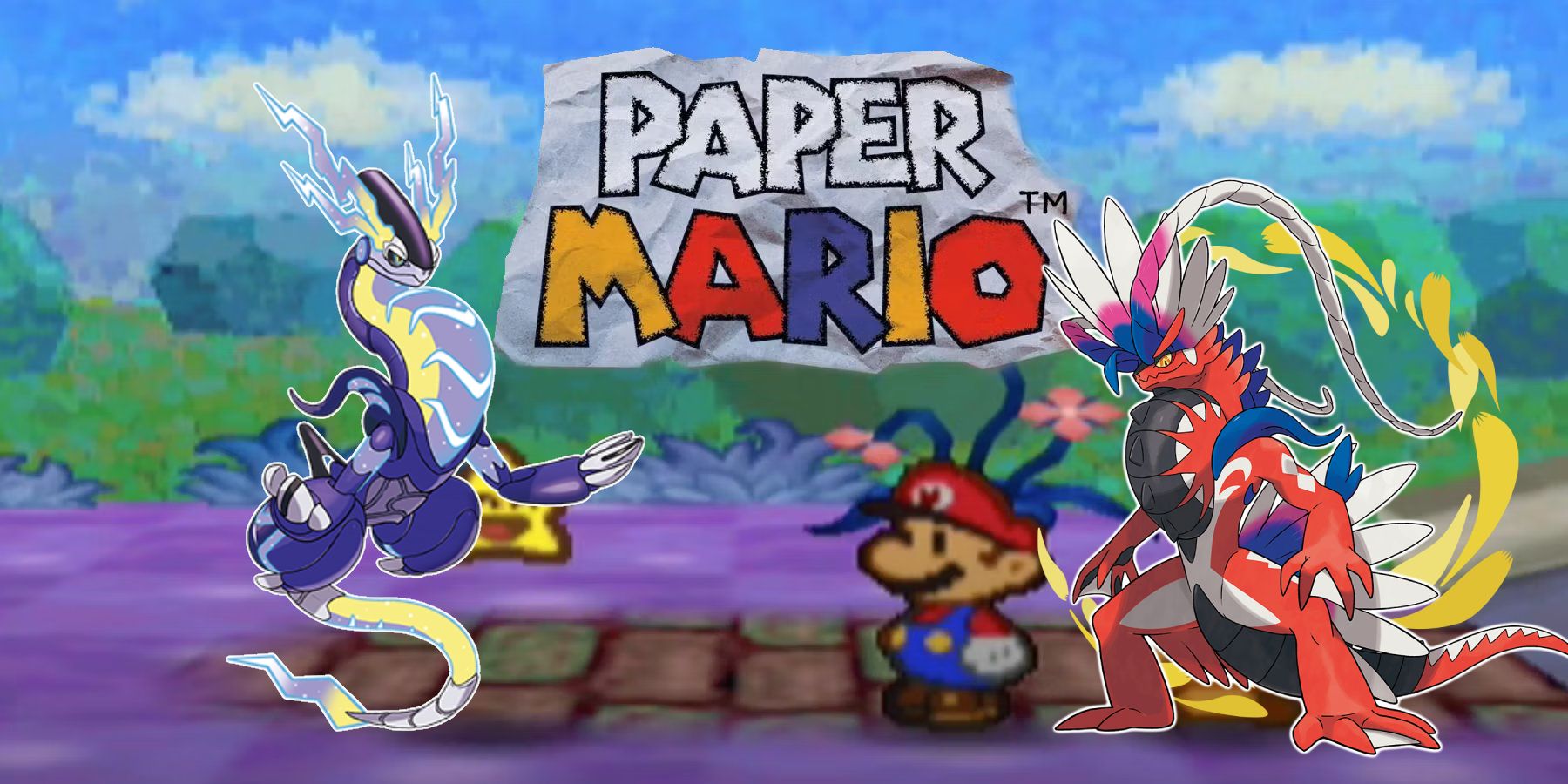 Unleashing the Magic: Exquisite Paper Mario-style Designs of Koraidon and Miraidon by a Passionate Pokemon Fan