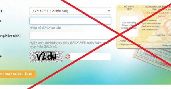 Xem danh sách các trang web giả mạo trực tuyến cung cấp dịch vụ cấp đổi giấy phép lái xe