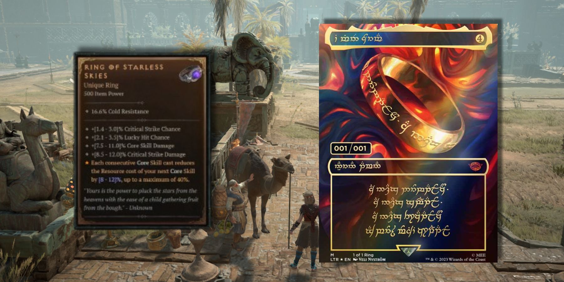 Unveiling the Unmatched Rarity: Magic The Gathering's 2 Million One Ring Card Outshines Diablo 4's Six Chase Uniques