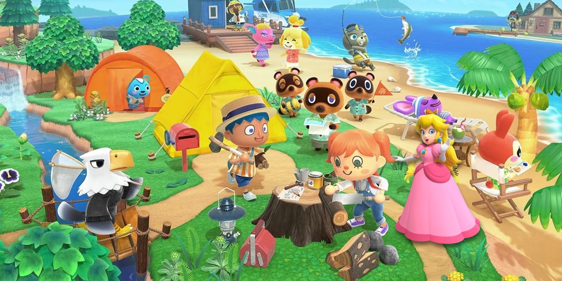 Mind-Blowing Recreation of Peach's Castle in Animal Crossing: New Horizons Stuns Gamers