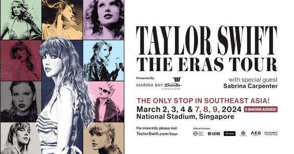 Taylor Swift | Ngày thiên hạ Tour chính thức công bố Singapore sẽ là điểm đáng đến duy nhất tại Đông Nam Á trong năm 2024