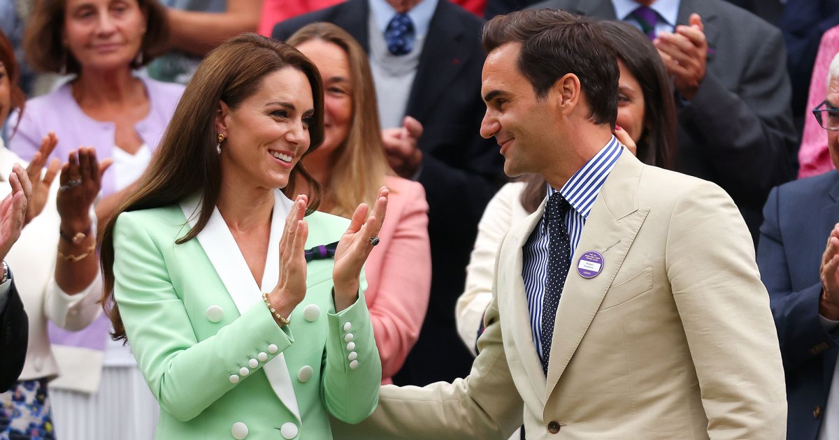 Royalty and Tennis Royalty Unite: Princess Kate and Roger Federer Radiate Joy at Wimbledon - Stunning Photos!