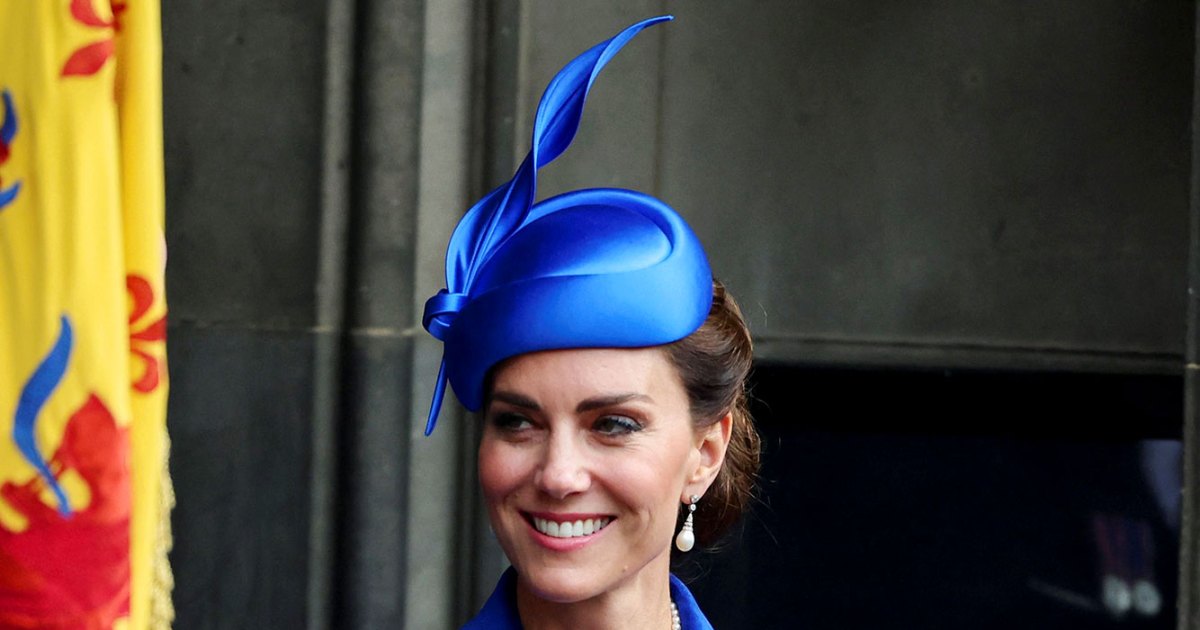 Princess Kate Stuns in Iconic Blue Coat Dress and Queen Elizabeth II's Timeless Pearl Choker at Glorious Scotland Coronation Celebration