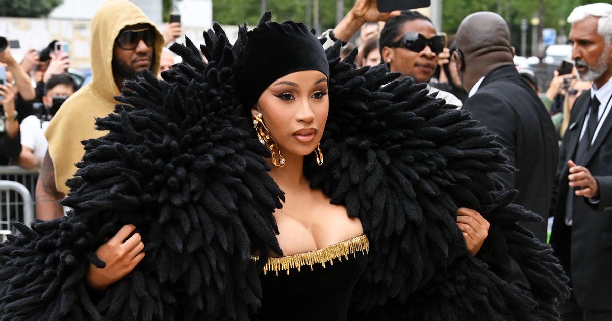 Cardi B's Jaw-Dropping Fashion Week Ensembles: Exquisite Feather Coats, Glamorous Headpieces, and Much More!