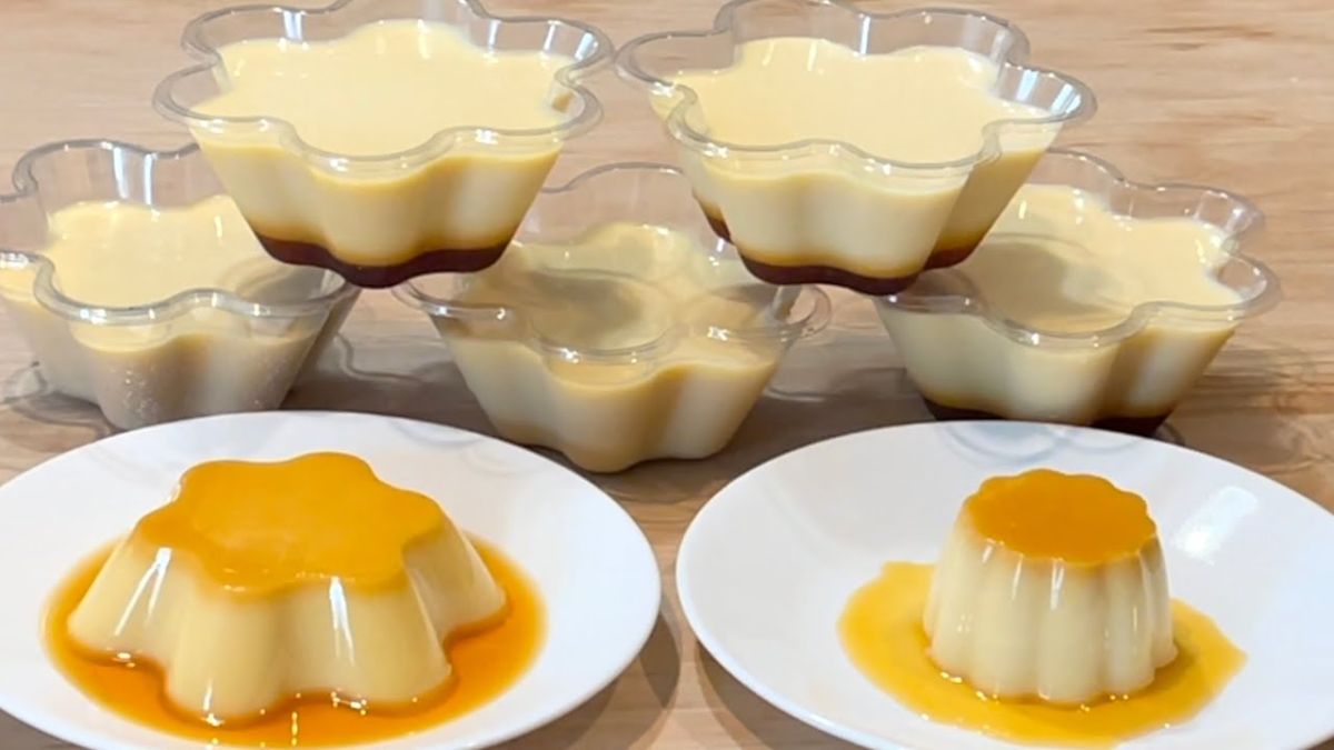 Cách làm bánh flan siêu mượt và thơm ngon bất ngờ bằng nồi chiên không dầu
