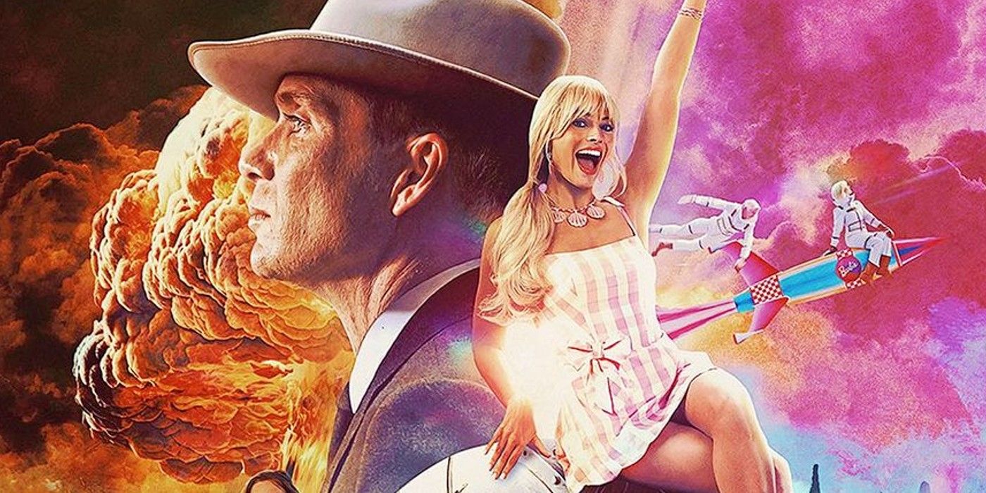 Unveiling the Spectacular Merge of Barbie & Oppenheimer in Iconic Hollywood Poster Art