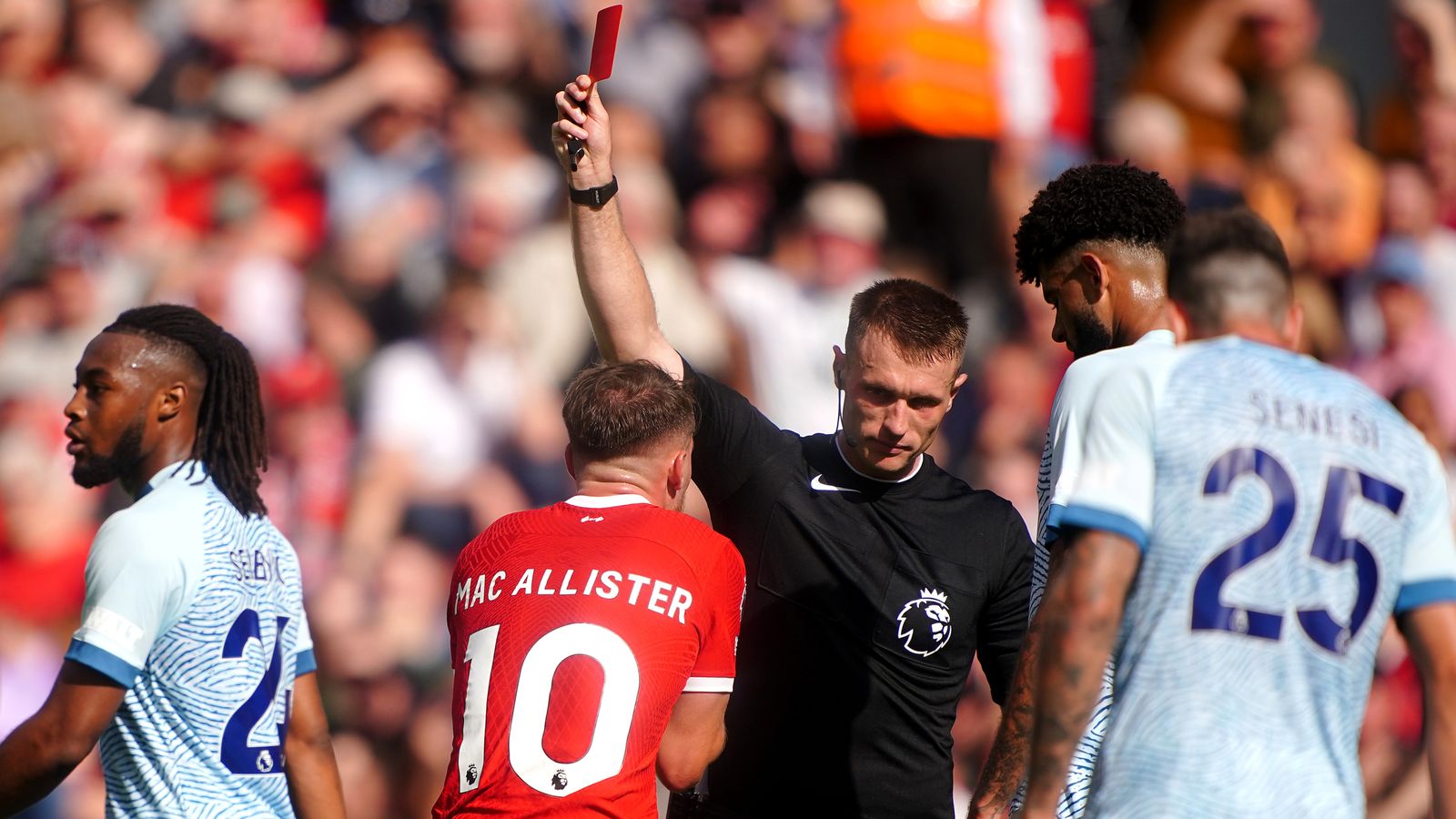 Shocking Twist: Liverpool Star Alexis Mac Allister's Red Card Against Bournemouth Turns Exhilarating on Appeal